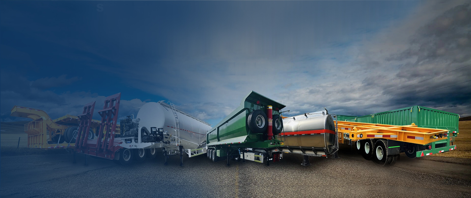 Semi trailer banner